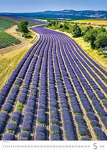 Provence 2027, nástěnný kalendář, prodloužená záda