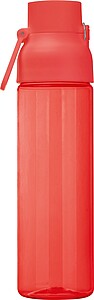 Průhledná tritanová láhev 750 ml, červená