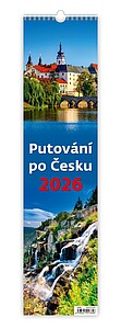 Putování po Česku 2024, nástěnný kalendář, prodloužená záda - reklamní kalendáře