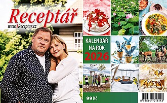 Receptář 2026, stolní kalendář