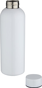 Recyklovaná jednostěnná nerezová láhev na vodu vhodná na sublimační tisk 750ml, bílá
