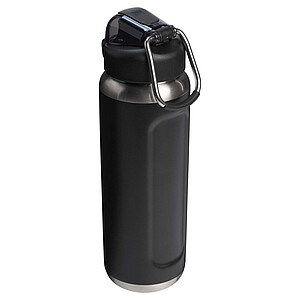 Recyklovaná láhev na vodu z nerezové oceli Stanley Classic Wellspring 710 ml, černá