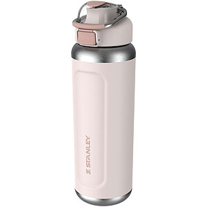 Recyklovaná láhev na vodu z nerezové oceli Stanley Classic Wellspring 710 ml, světle růžová - reklamní předměty