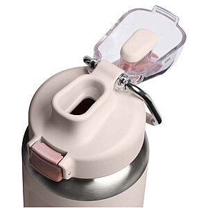 Recyklovaná láhev na vodu z nerezové oceli Stanley Classic Wellspring 710 ml, světle růžová