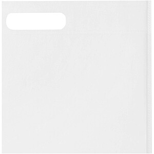 Recyklovaná nákupní taška se zipem, bílá