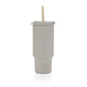 Recyklovaný nepropustný kompaktní termohrnek 480ml, šedá