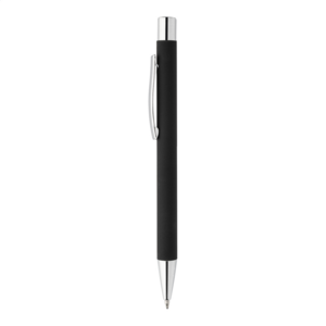 REDUSO Propiska z recyklovaného hliníku s pogumovaným tělem, modrá náplň, stříbrná