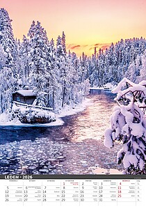 Řeka čaruje 2027, nástěnný kalendář, prodloužená záda