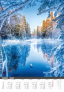 Řeka čaruje 2027, nástěnný kalendář, prodloužená záda