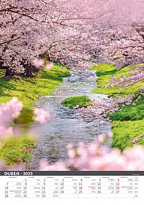 Řeka čaruje 2027, nástěnný kalendář, prodloužená záda
