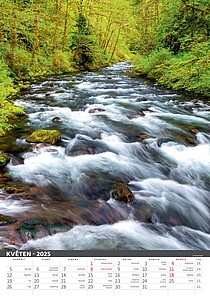 Řeka čaruje 2027, nástěnný kalendář, prodloužená záda