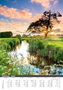 Řeka čaruje 2027, nástěnný kalendář, prodloužená záda