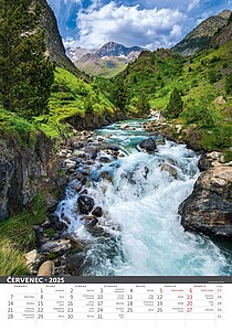 Řeka čaruje 2027, nástěnný kalendář, prodloužená záda