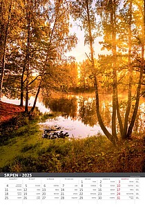 Řeka čaruje 2027, nástěnný kalendář, prodloužená záda