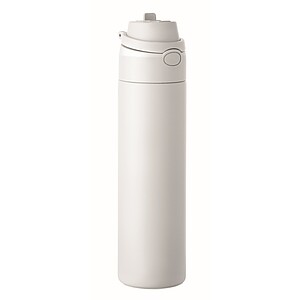 RENGIN Jednostěnná láhev z nerezové oceli 650 ml, bílá - ekologické reklamní předměty