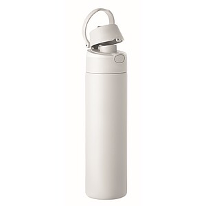 RENGIN Jednostěnná láhev z nerezové oceli 650 ml, bílá