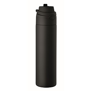 RENGIN Jednostěnná láhev z nerezové oceli 650 ml, černá