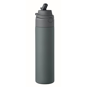 RENGIN Jednostěnná láhev z nerezové oceli 650 ml, modrošedá