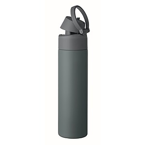 RENGIN Jednostěnná láhev z nerezové oceli 650 ml, modrošedá