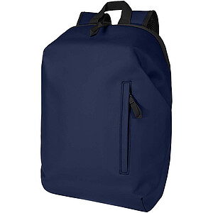 Resi Plus rolovací batoh na notebook velikosti 15” z recyklovaného GRS, 18 l, námořní modrá - tašky s vlastním potiskem