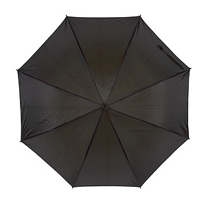RICHTER Klasický automatický deštník s černou venkovní stranou a oranžovým vnitřkem