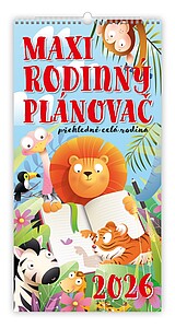 Rodinný plánovač 2027, měsíční nástěnný kalendář - reklamní kalendáře