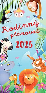 Rodinný plánovač 2027, měsíční nástěnný kalendář