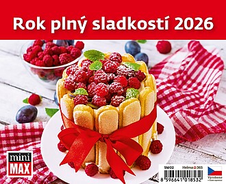 Rok plný sladkostí 2026, stolní kalendář