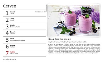 Rok plný sladkostí 2027, stolní kalendář