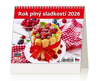 Rok plný sladkostí 2027, stolní kalendář - reklamní kalendáře