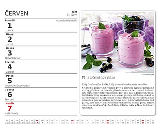 Rok plný sladkostí 2027, stolní kalendář