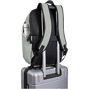 Rolovací batoh na notebook velikosti 15” z recyklovaného GRS, šedá