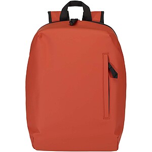 Rolovací batoh na notebook velikosti 15” z recyklovaného GRS, středně oranžová