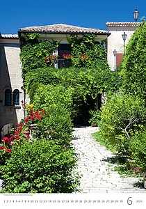 Romantic Corners 2026, nástěnný kalendář, prodloužená záda