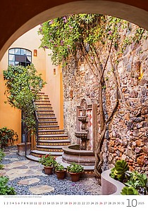 Romantic Corners 2026, nástěnný kalendář, prodloužená záda