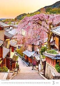 Romantic Corners 2027, nástěnný kalendář, prodloužená záda