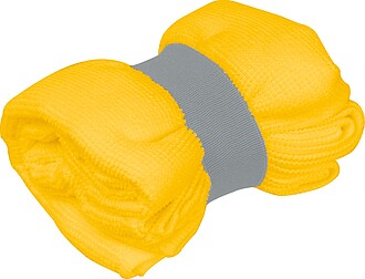 Ručník z mikrovlákna s elastickým páskem, žlutá