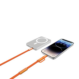 Rychlonabíjecí kabel Arc 2 v 1 z RCS 60W 120 cm, oranžová