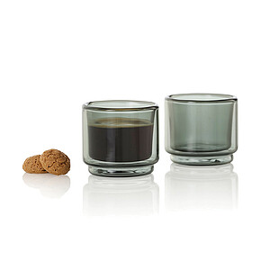 Sada espresso hrnků AdHoc Impact 45 ml, 2 ks, transparentní