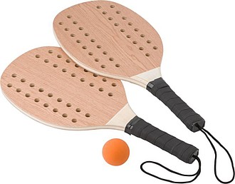 Sada na plážový tenis z palisandrového dřeva - reklamní předměty