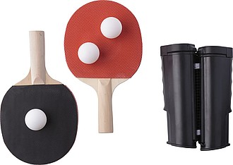 Sada na stolní tenis, síťka, pálky, míčky