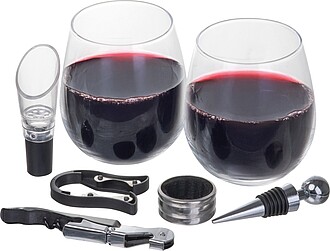 Sada na víno v krabičce, béžová