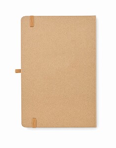 Sada se zápisníkem A5 z recyklo, béžová