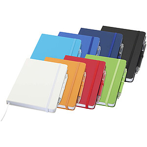 Sada sešitů a kuličkových per Spectrum A5 z recyklovaného papíru, červená