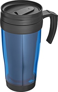 SAGRAT Plastový termohrnek, 0,4 l, modrá - reklamní předměty