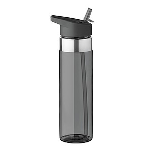 SAHRA Tritanová láhev na pití se silikonový kroužkem, 650 ml, šedá - reklamní předměty