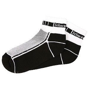 SCHWARZWOLF BIKE ponožky, bílá, velikost 36-38 - reklamní ponožky