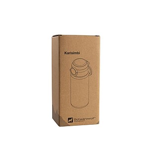 SCHWARZWOLF KARISIMBI Tritanová láhev na pití, objem 650 ml, transparentní/černé víčko