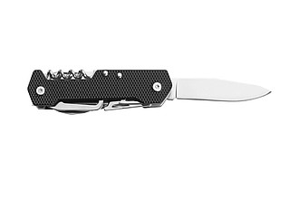 SCHWARZWOLF NEMRUT Multifunkční nůž, 9 ks nářadí, černá