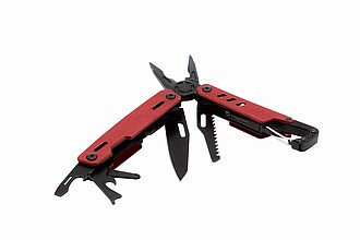 SCHWARZWOLF NOBLE Multifunkční nářadí, 11 ks, červená - reklamní předměty